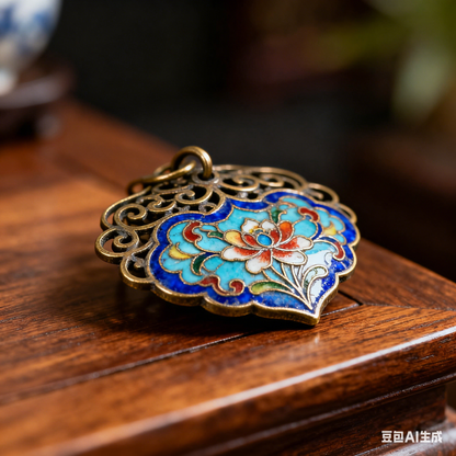 Handmade Chinese Cloisonné Enamel Figurine | Cultural Art Decoration