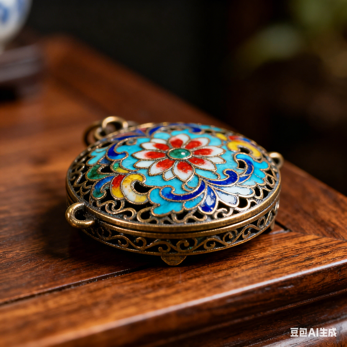 Handmade Chinese Cloisonné Enamel Figurine | Cultural Art Decoration